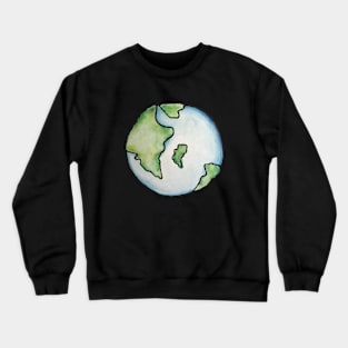 Watercolor earth day Crewneck Sweatshirt